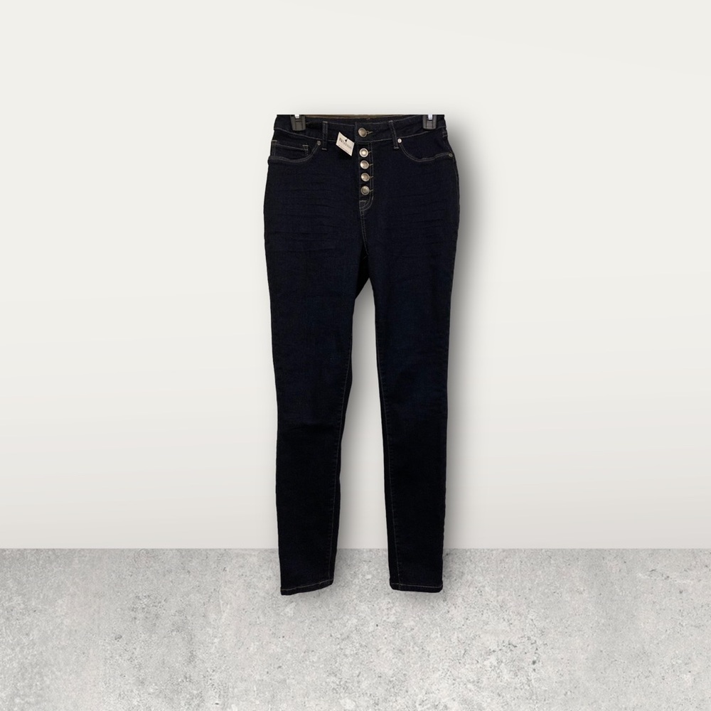 NWT it's fashion Womens Dark Blue Denim Jeans
Straight Size 5